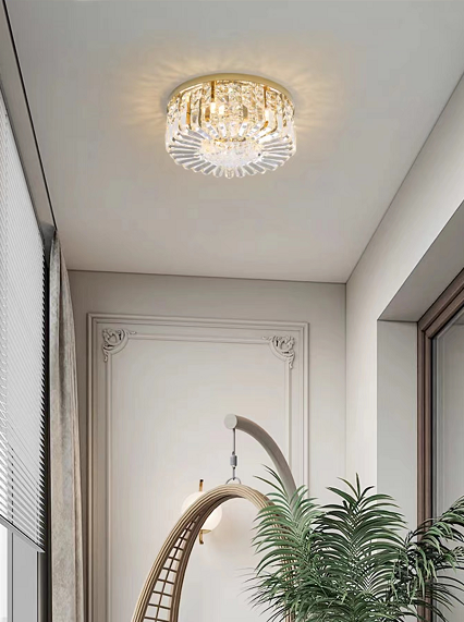 Coso Flush Ceiling Light Chrome