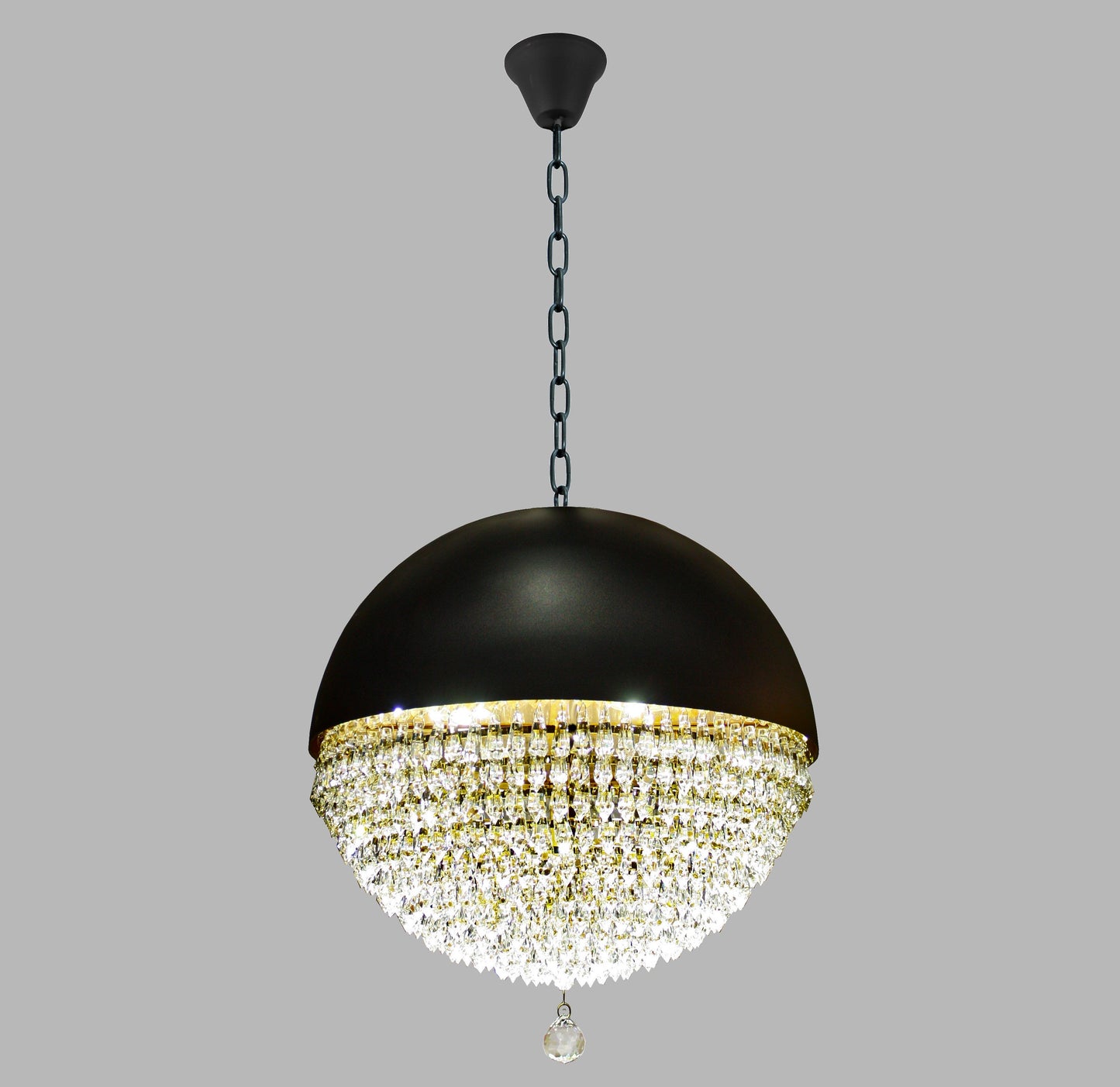 Dragon Ball Black & Gold Crystal Chandelier