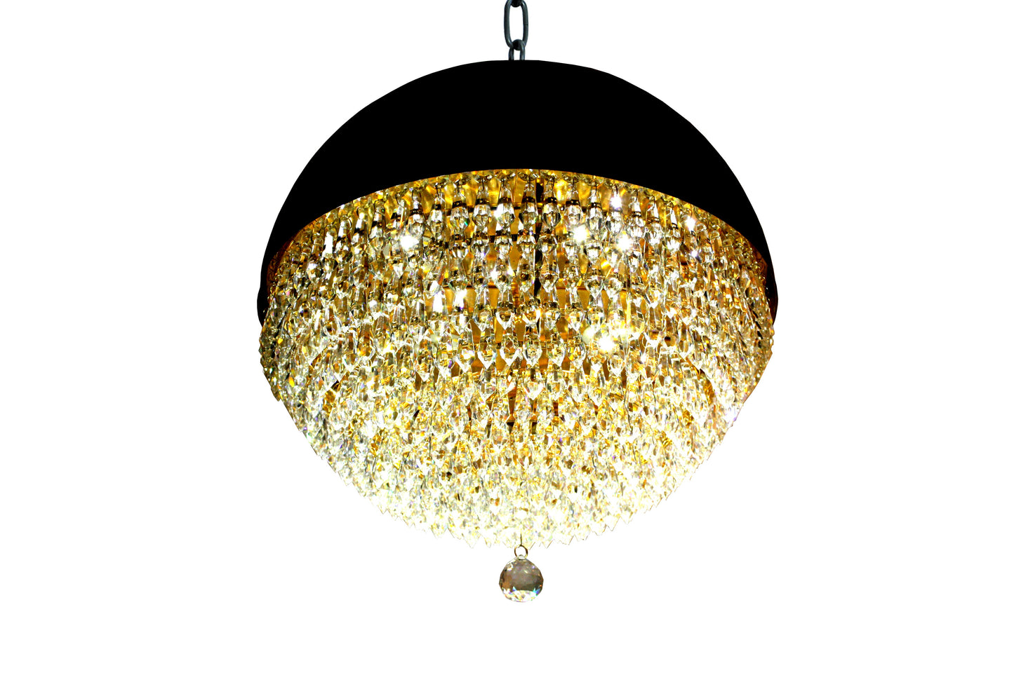 Dragon Ball Black & Gold Crystal Chandelier