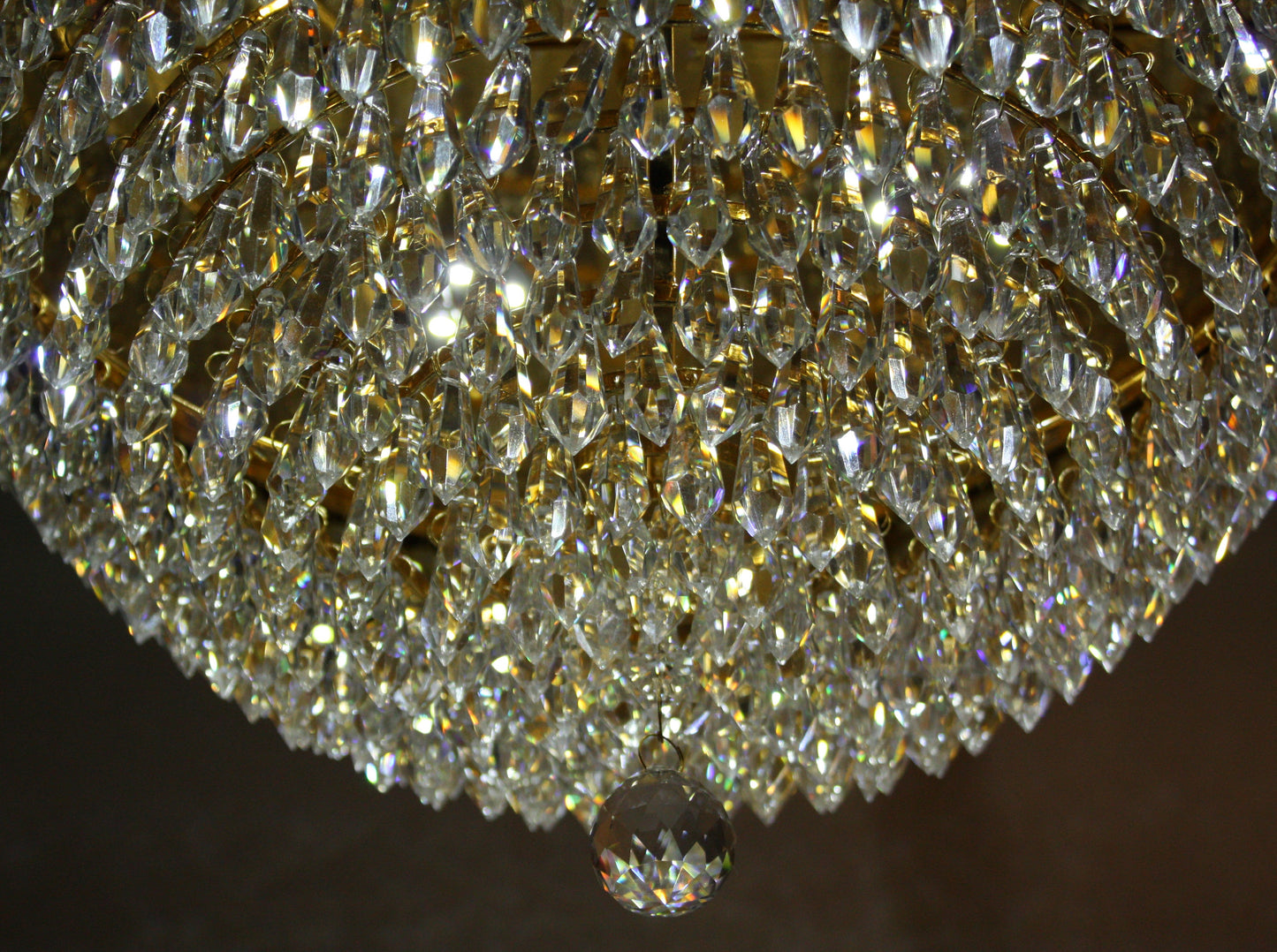 Dragon Ball Black & Gold Crystal Chandelier