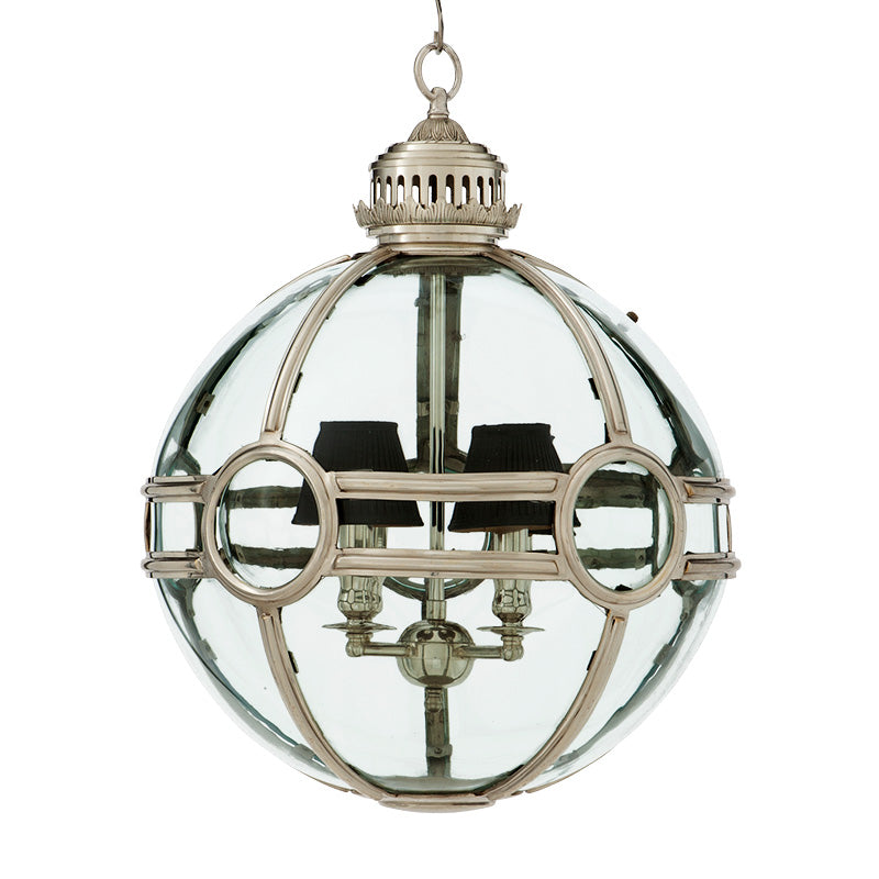Dudi Nickel Globe Chandelier