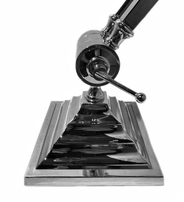 Paulo Nickel Angled Table Lamp