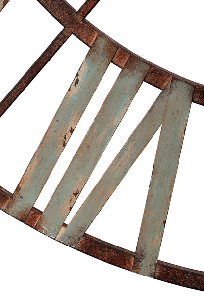 Oversized Vintage Iron Cut Out Wall Clock 120cm