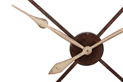 Oversized Vintage Iron Cut Out Wall Clock 120cm