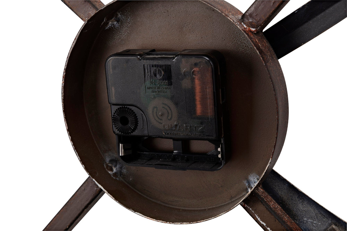 Oversized Vintage Iron Cut Out Wall Clock 120cm