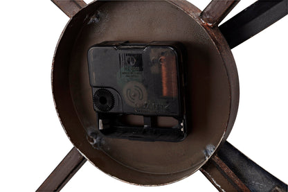 Oversized Vintage Iron Cut Out Wall Clock 120cm