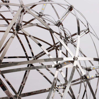 Firework Starburst Chandelier Chrome Fawkes Silver / Gold Pendant - Various Sizes