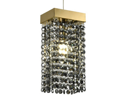 Tutan Black + Gold Mini Chandelier