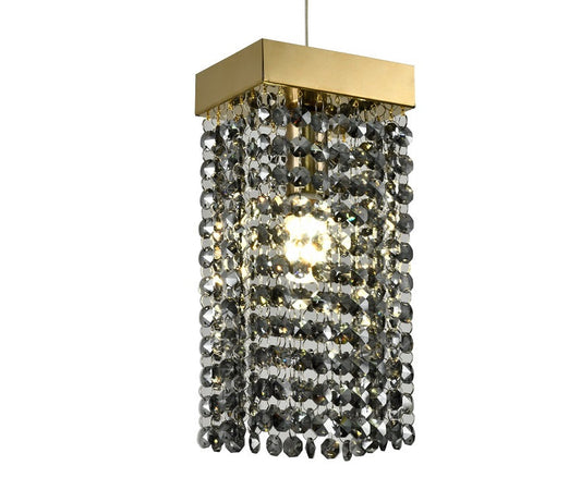Tutan Black + Gold Mini Chandelier