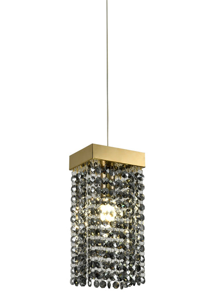 Tutan Black + Gold Mini Chandelier