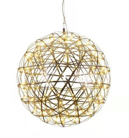 Firework Starburst Chandelier Chrome Fawkes Silver / Gold Pendant - Various Sizes