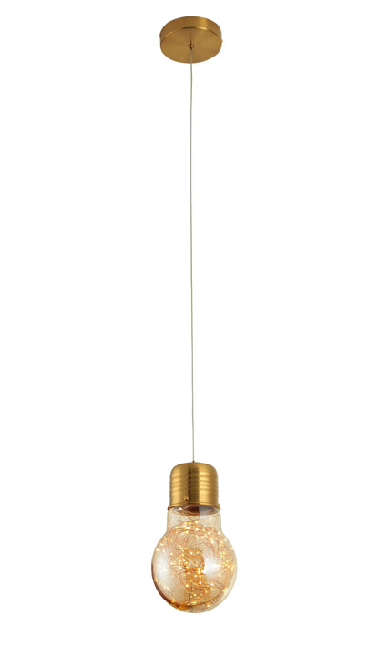 Gold Stars Bulb Pendant Light