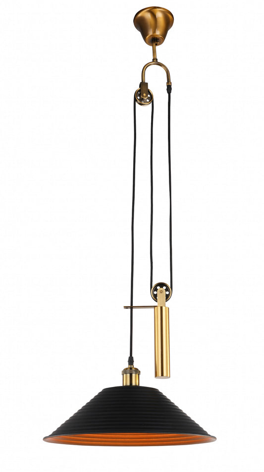 Black & Gold Balance Pendant Lamp