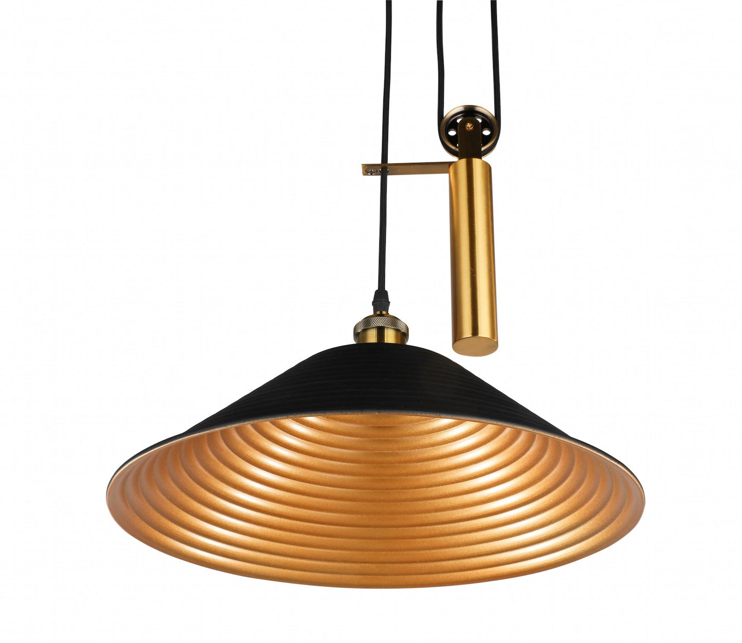 Black & Gold Balance Pendant Lamp