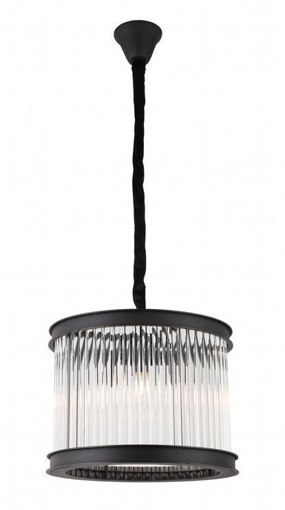 Sand Black Crystal Rods Chandelier
