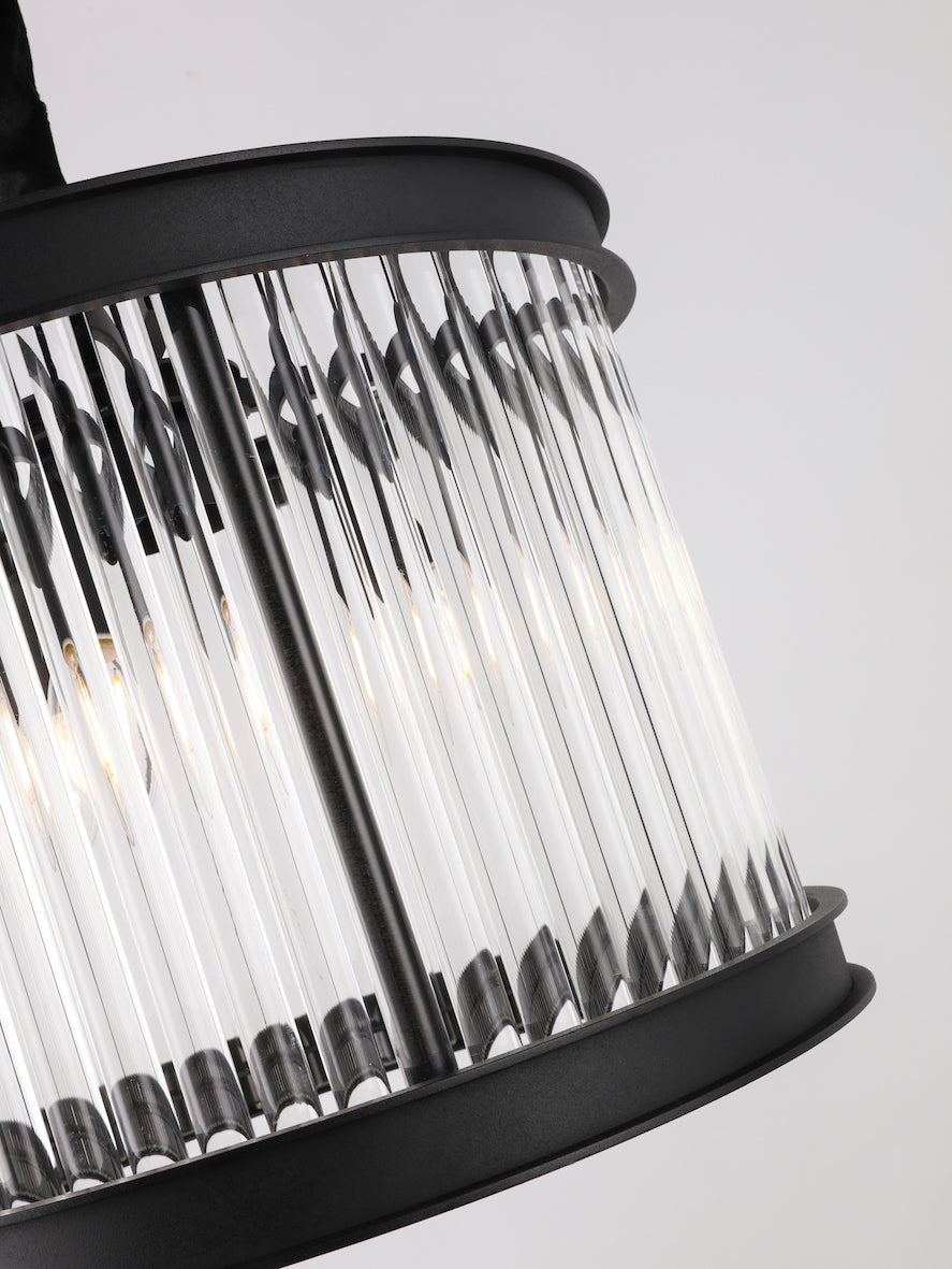 Sand Black Crystal Rods Chandelier