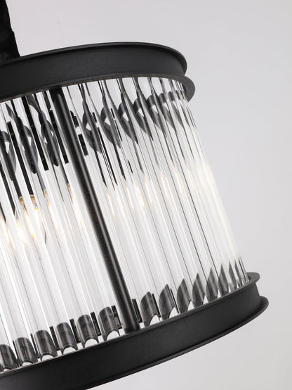 Sand Black Crystal Rods Chandelier
