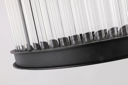 Sand Black Crystal Rods Chandelier