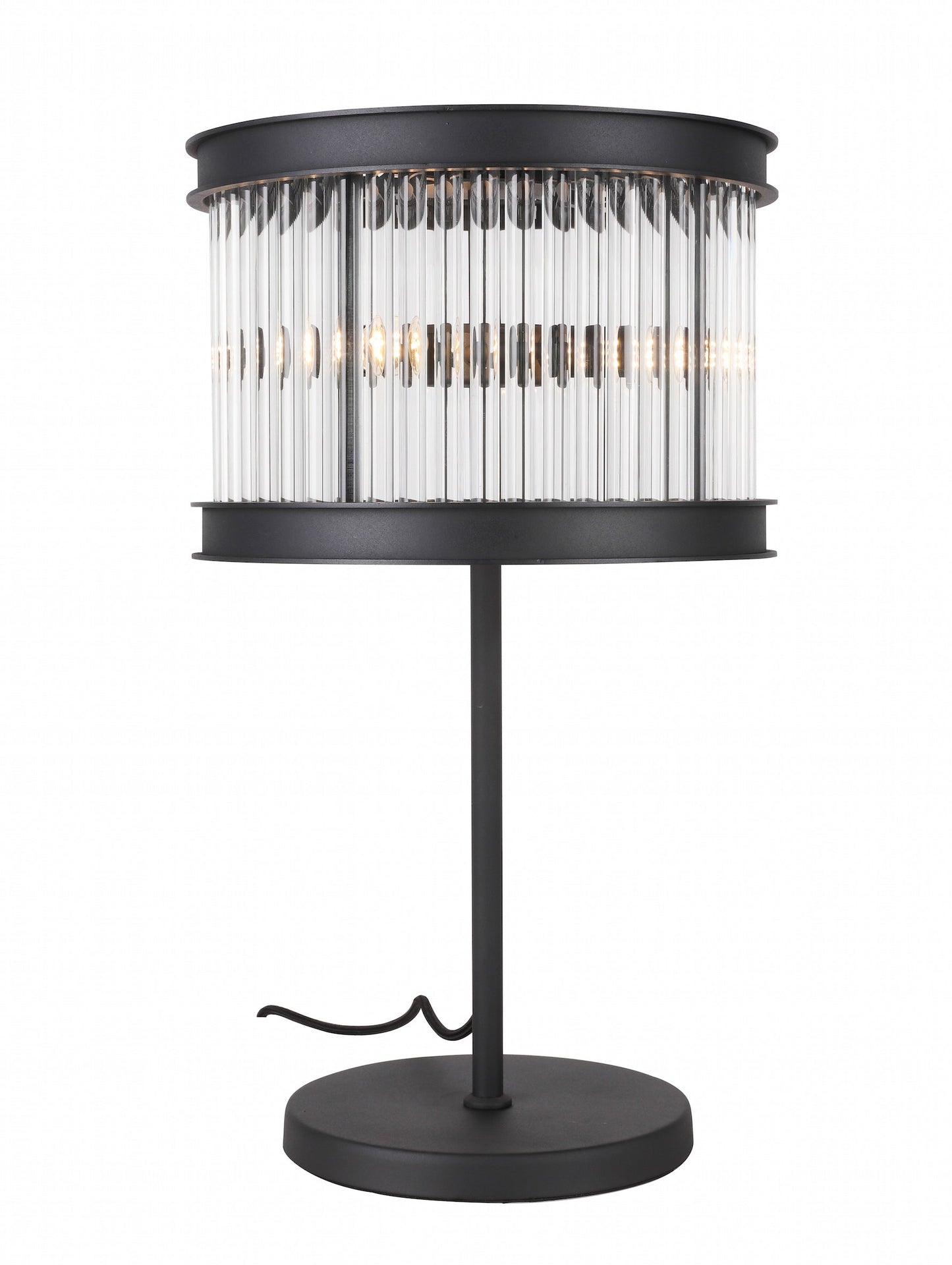 Sand Black Crystal Rods Table Lamp
