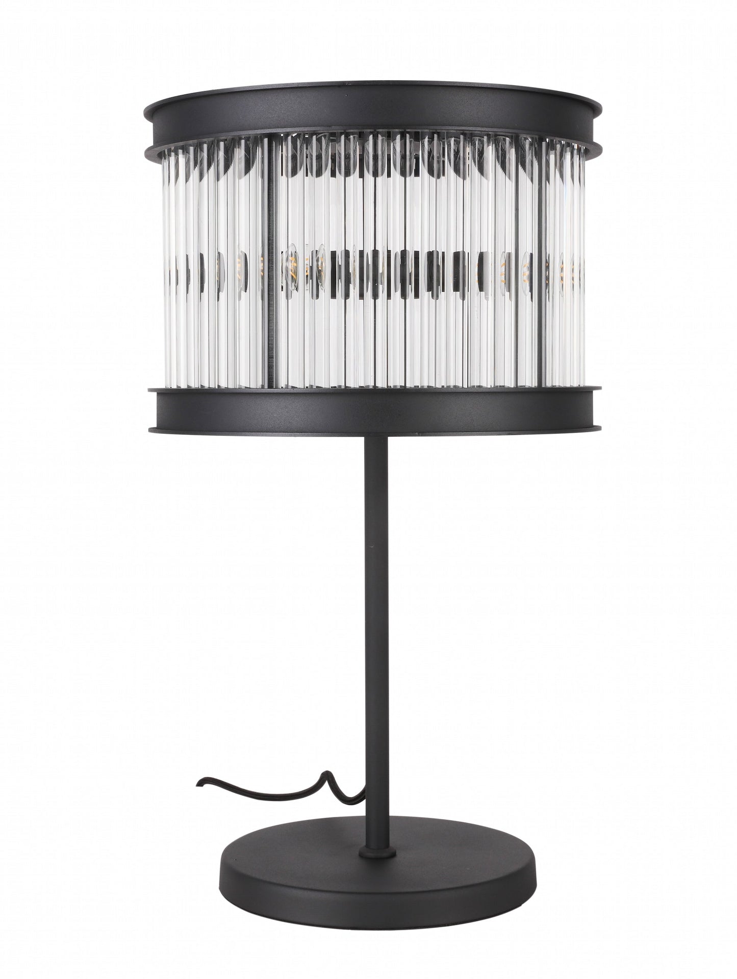 Sand Black Crystal Rods Table Lamp