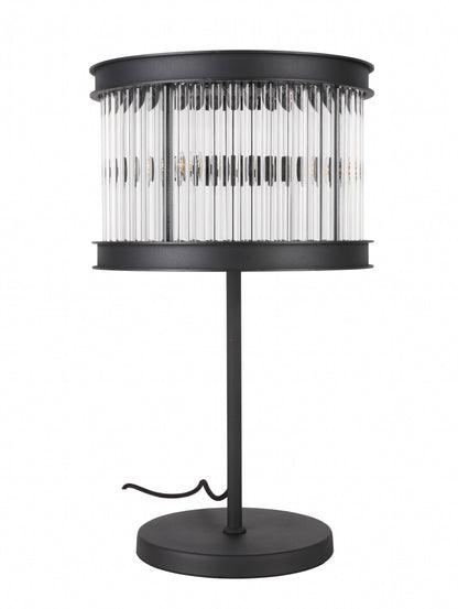 Sand Black Crystal Rods Table Lamp