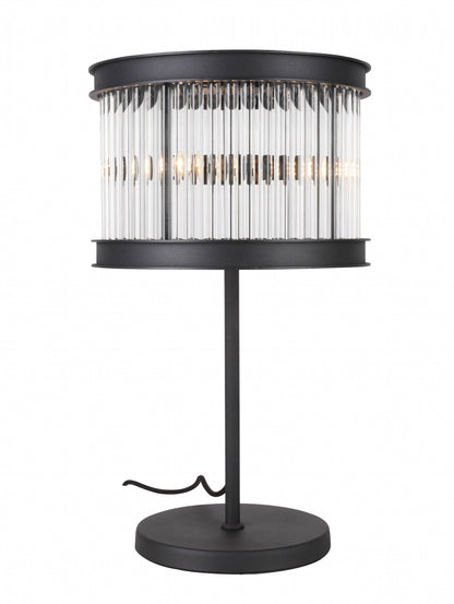 Sand Black Crystal Rods Table Lamp