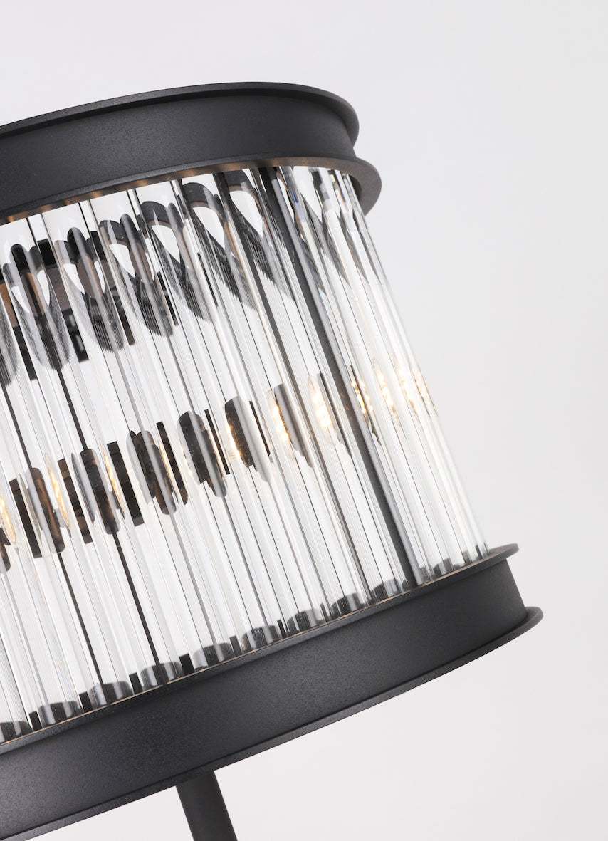 Sand Black Crystal Rods Table Lamp