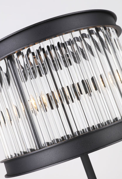 Sand Black Crystal Rods Table Lamp