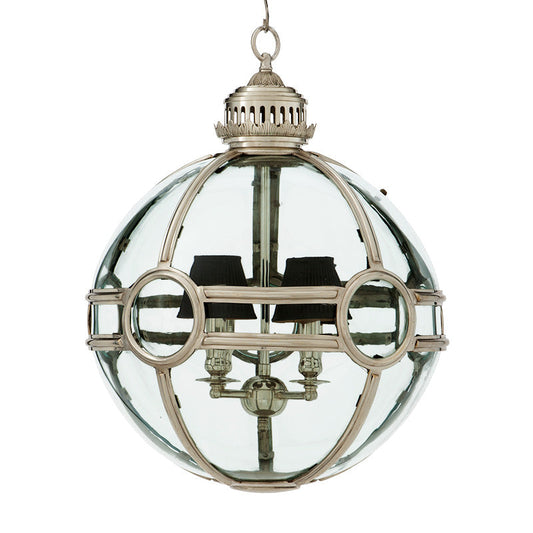 Dudi Nickel Globe Chandelier