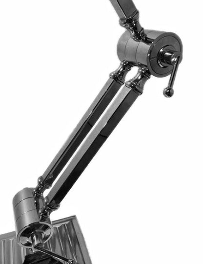 Paulo Nickel Angled Table Lamp