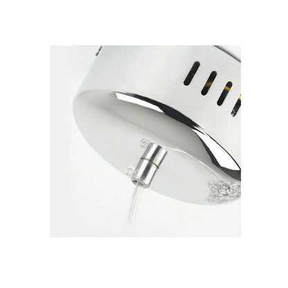 Firework Starburst Chandelier Chrome Silver Cool White Large - 60cm
