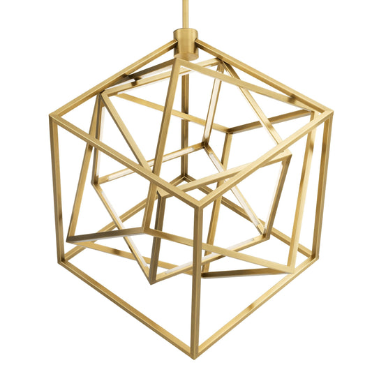 Vancouver Gold 3 Cube Chandelier
